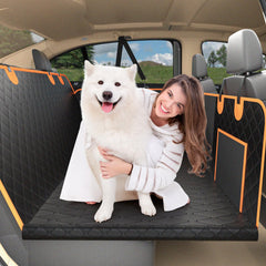 Back Seat Extender for Dogs Hard Bottom Dog Car Seat Cover