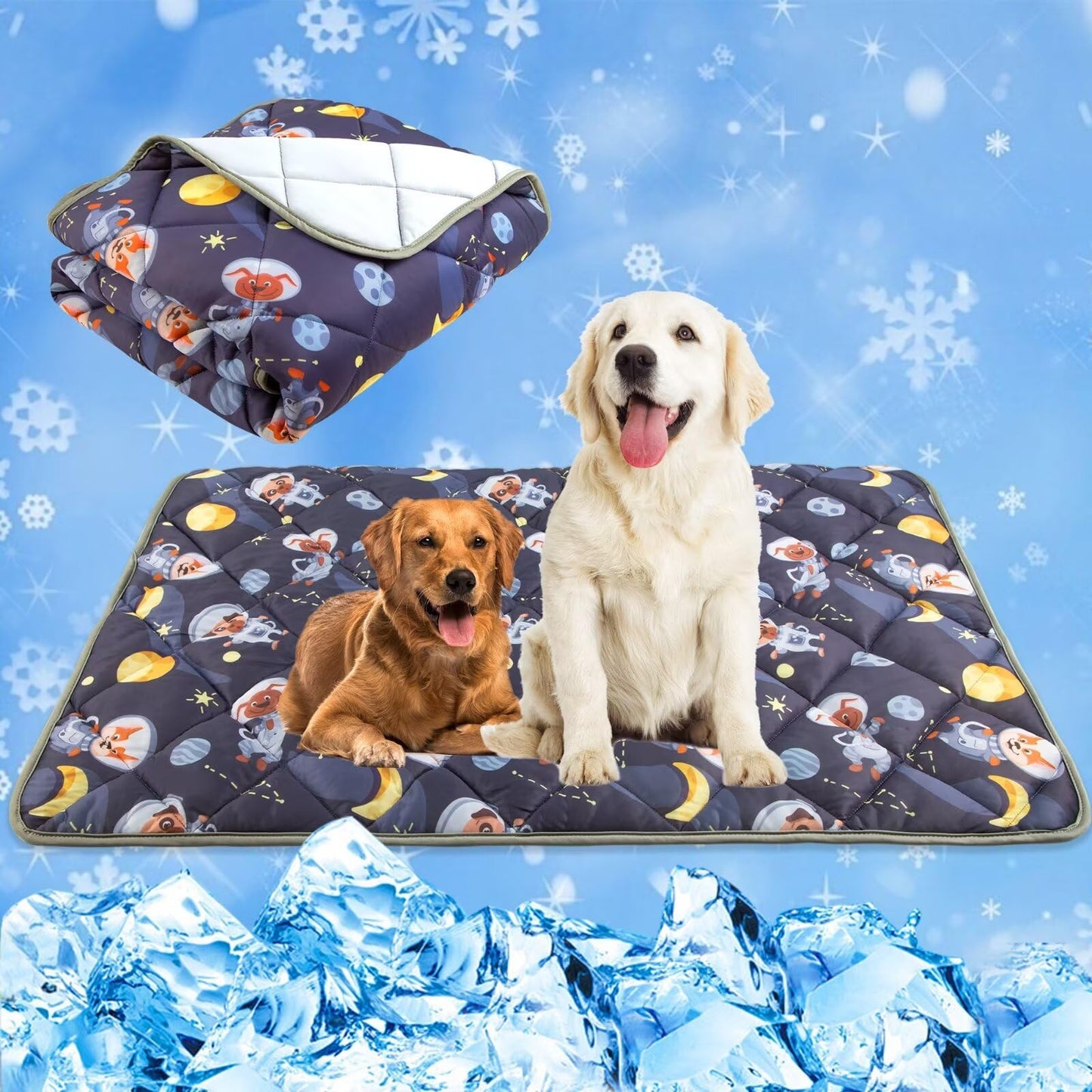 Paw Legend Dog Cooling Mat for Dogs Cat Cooling Pad for Dog Pet Cooling Mat Cooling Blanket Summer Cool Tech Fabric Washable Dog Sleeping Pad on Kennel Sofa Bed Floor Car Seats X-Large