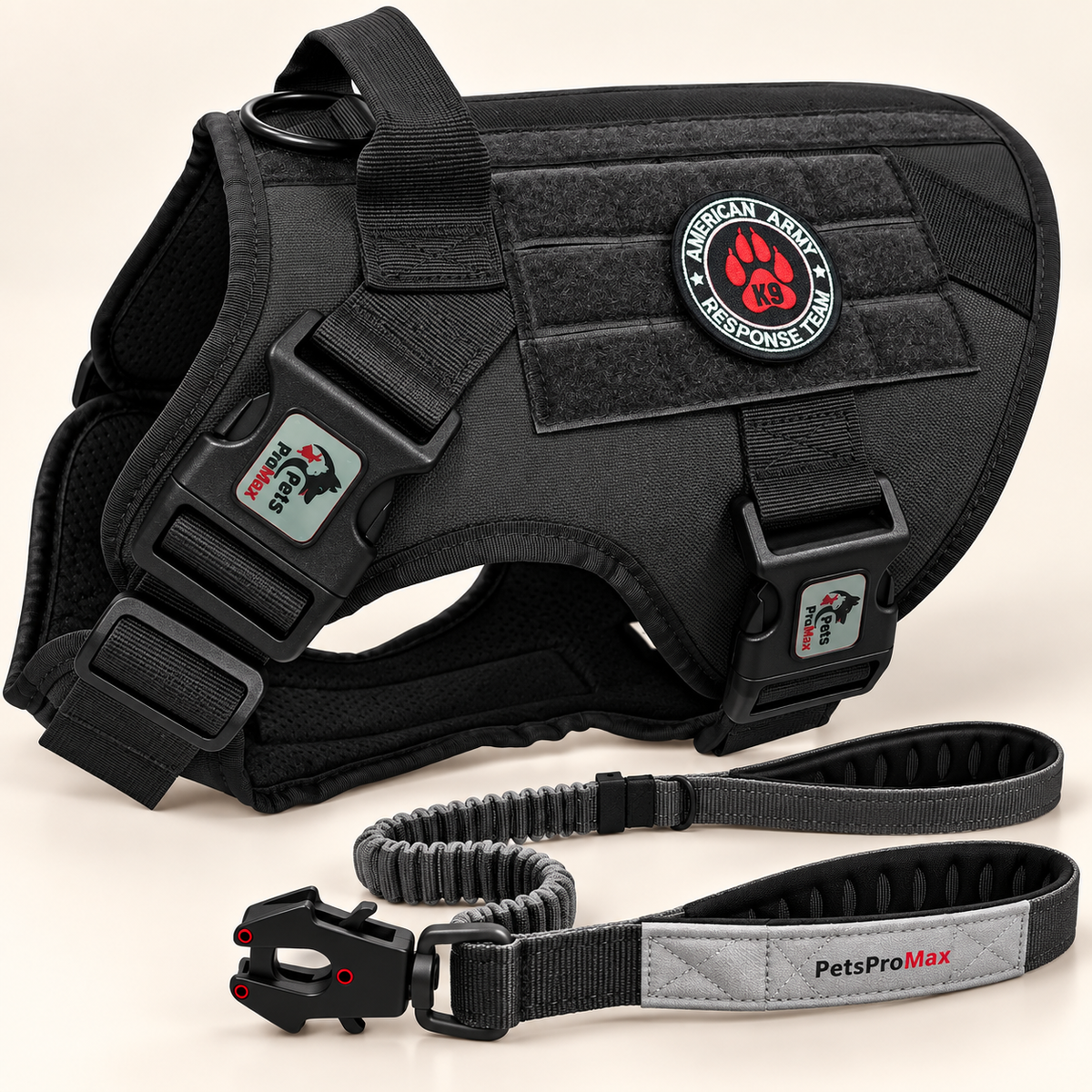 Dog Harness with Tactical Dog Leash