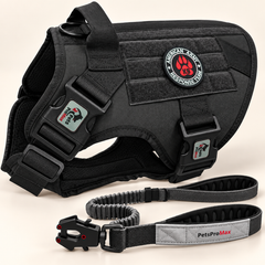 Dog Harness with Tactical Dog Leash