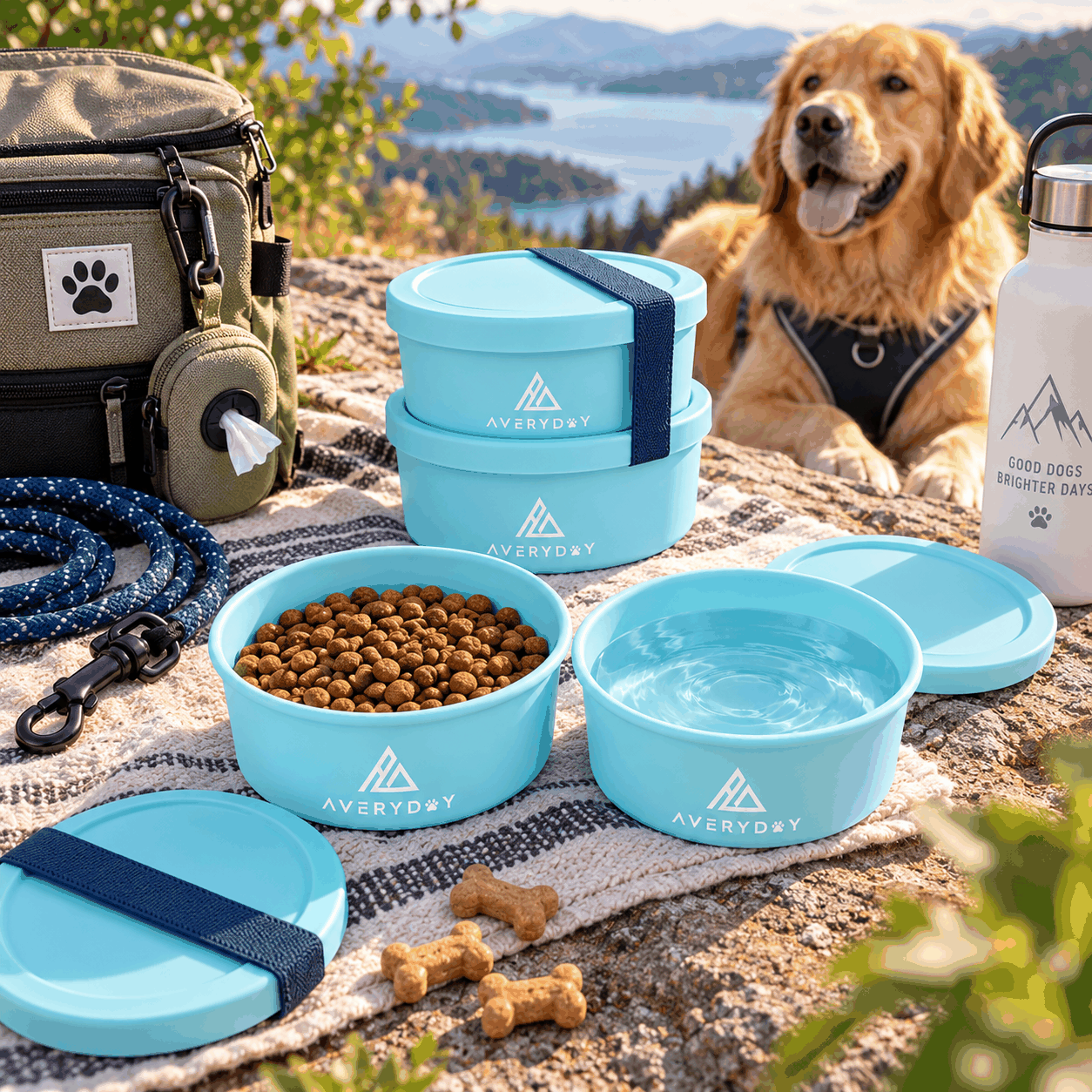 FurRoad Portable Dog Bowls