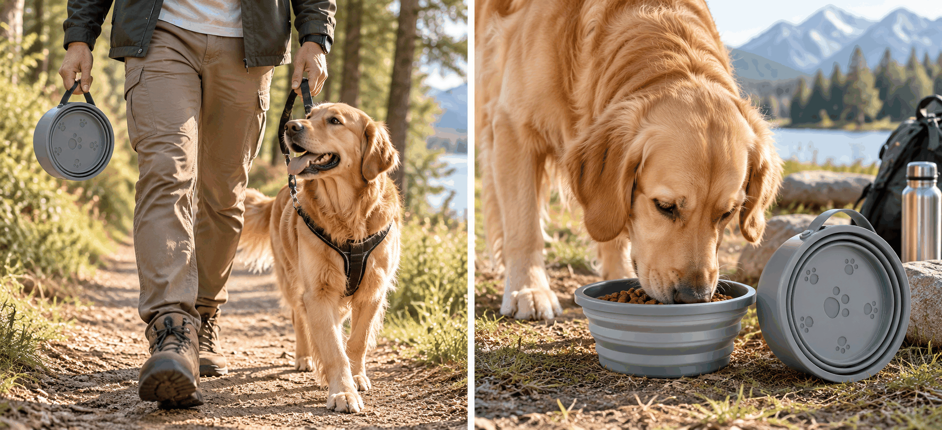 FurRoad Collapsible Dog Water Bowl