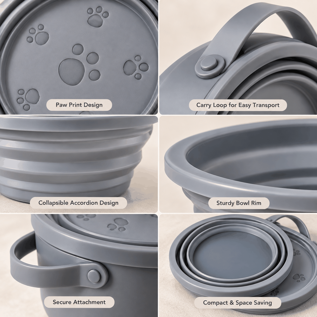 FurRoad Collapsible Dog Water Bowl