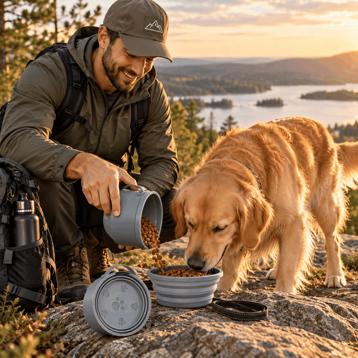 FurRoad Collapsible Dog Water Bowl