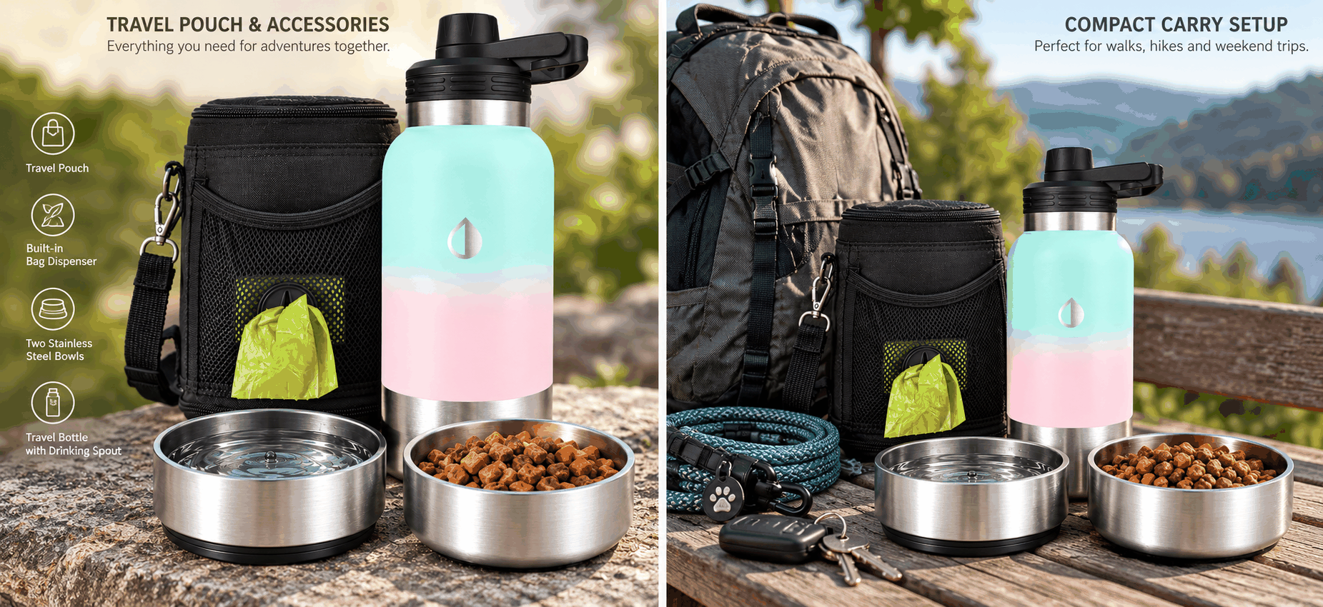 FurRoad Dog Travel Water Bottle