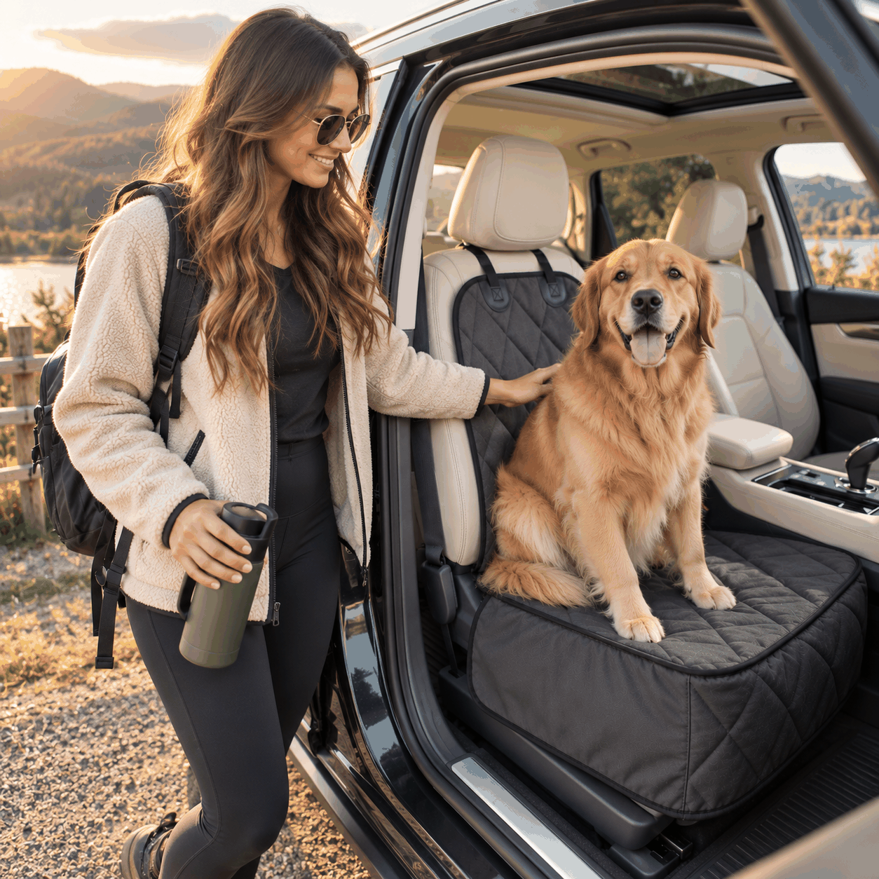 FurRoad Waterproof Dog Car Seat Cover