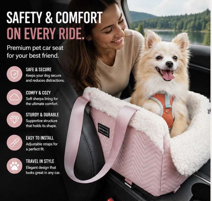 FurRoad Portable Pet Car Seat