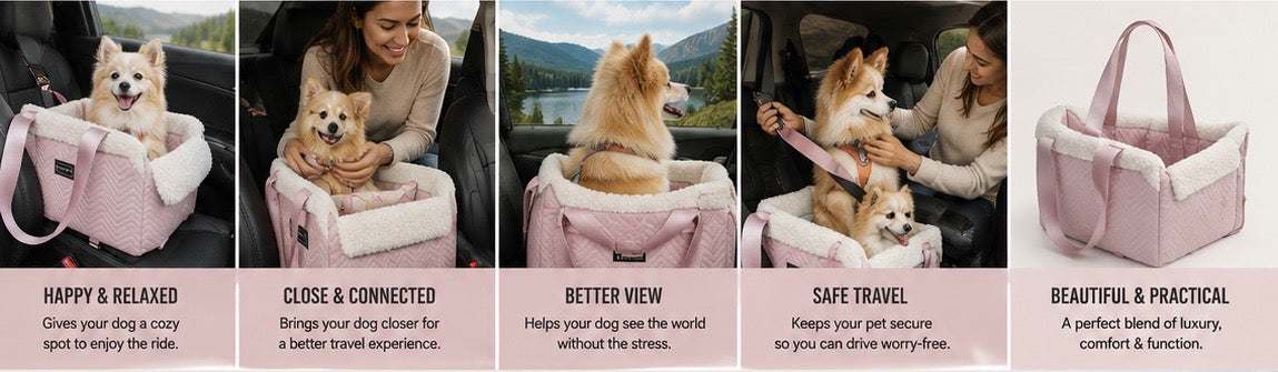 FurRoad Portable Pet Car Seat