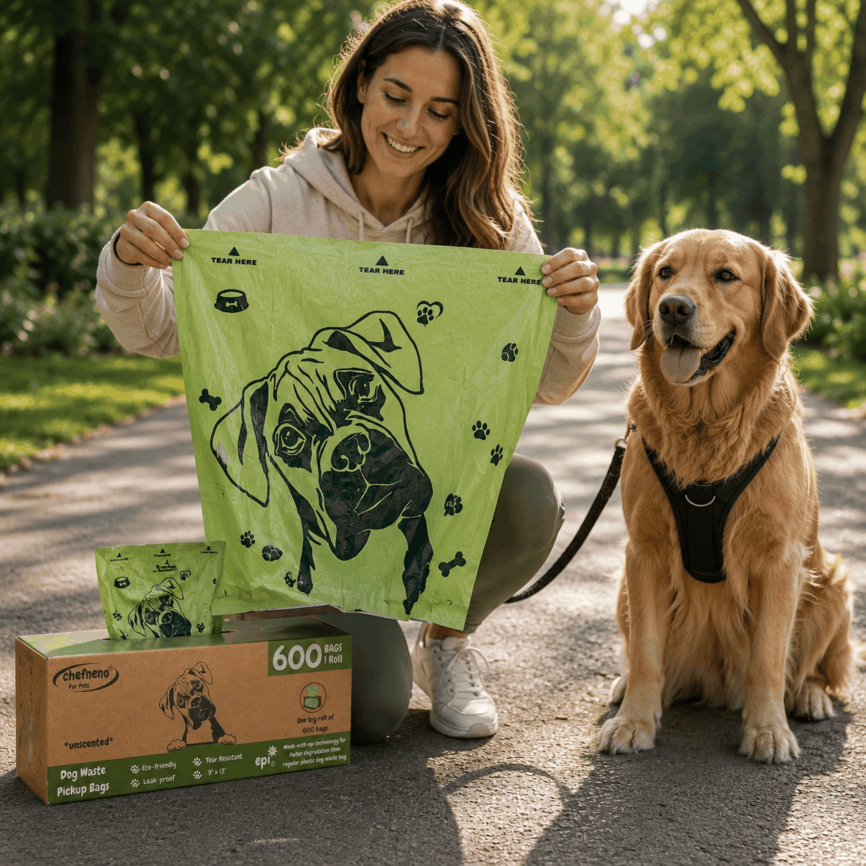 FurRoad Eco-Friendly Biodegradable Dog Poop Bags
