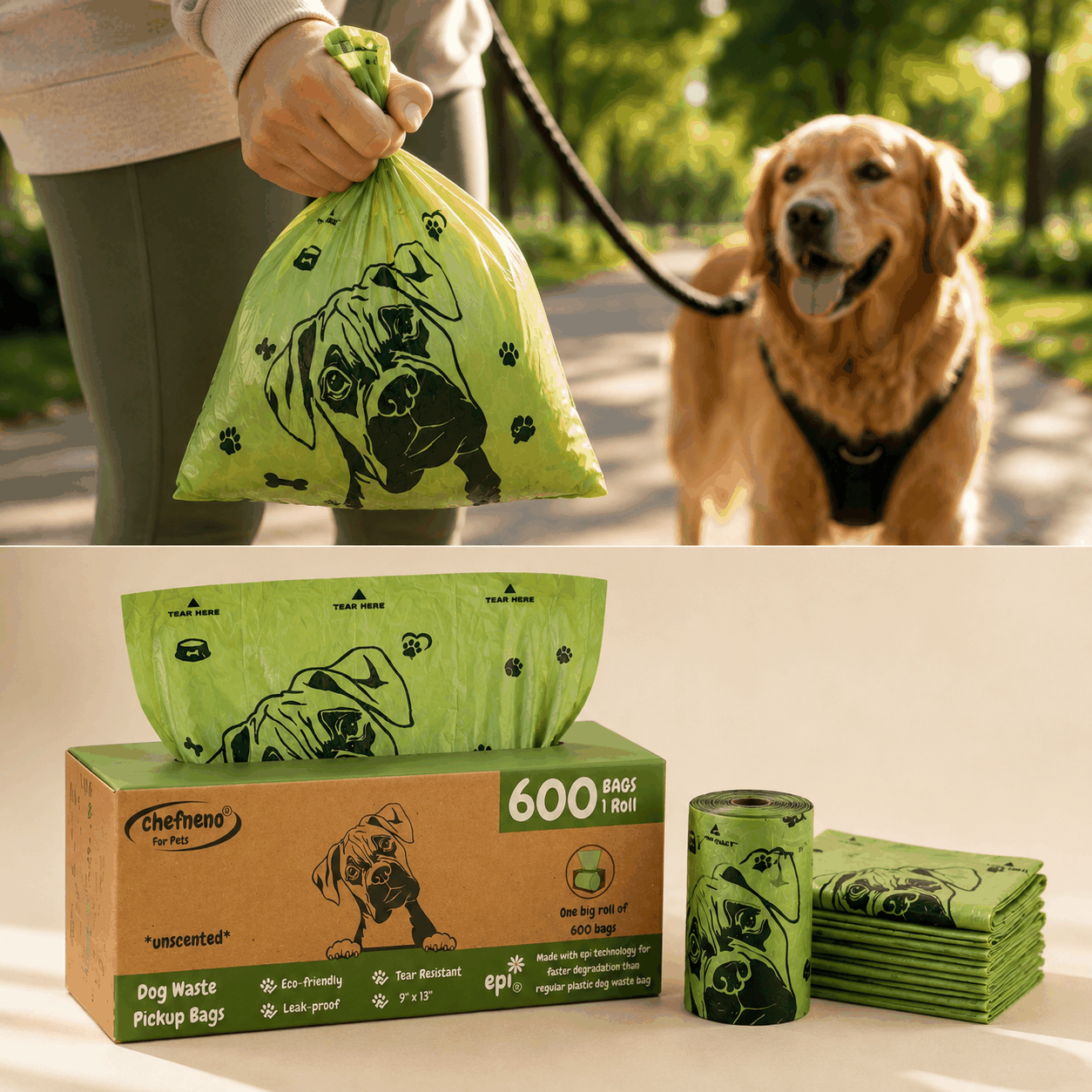 FurRoad Eco-Friendly Biodegradable Dog Poop Bags