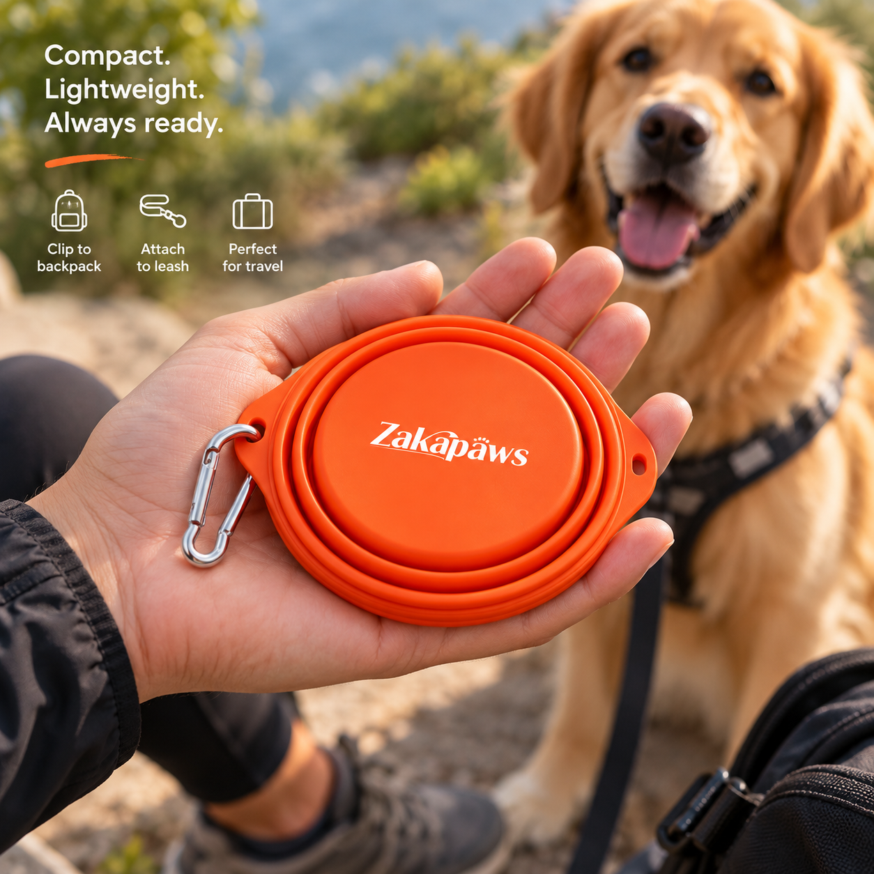FurRoad portable dog travel bowl