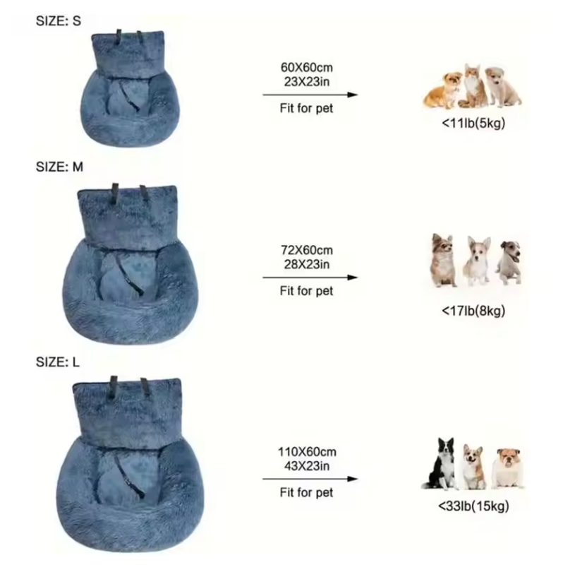 Detachable Dog Seat Cushion
