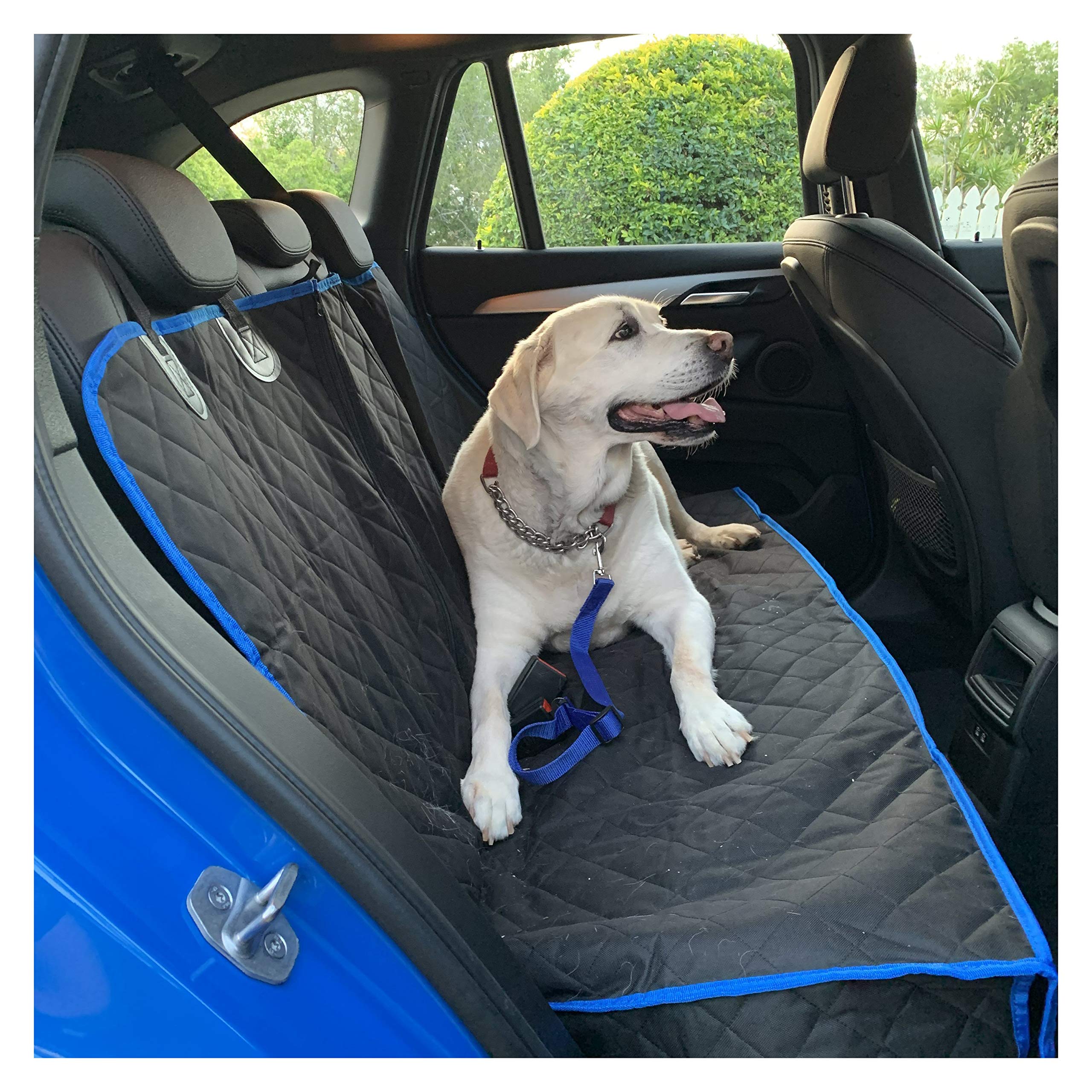 Dog Car Seat Cover with Seat Belt and Nonslip Design Heavy Duty Waterproof