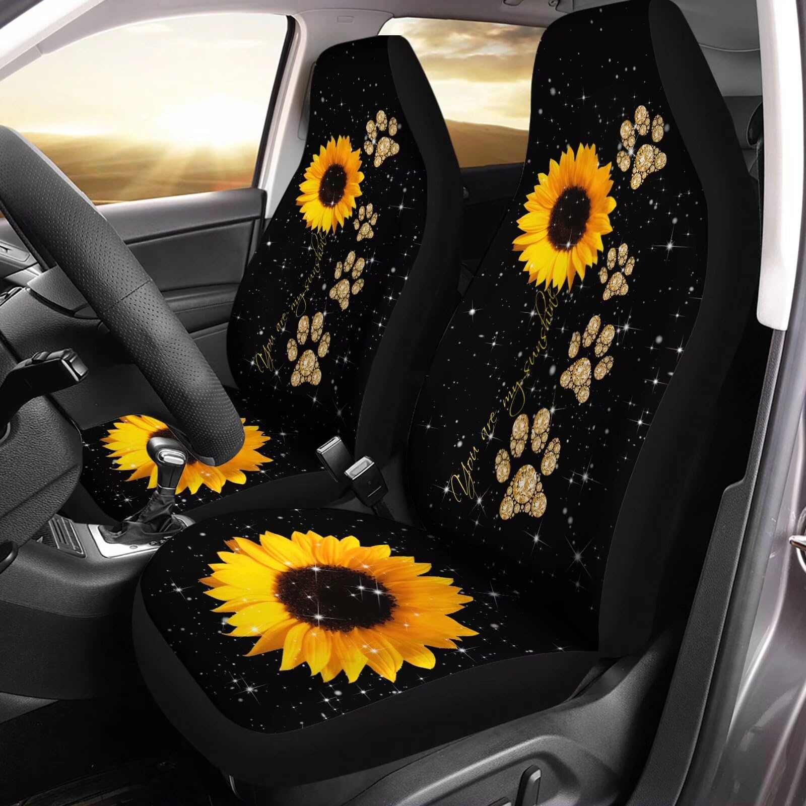 FurRoad Durable Dog Paw Car Seat Covers