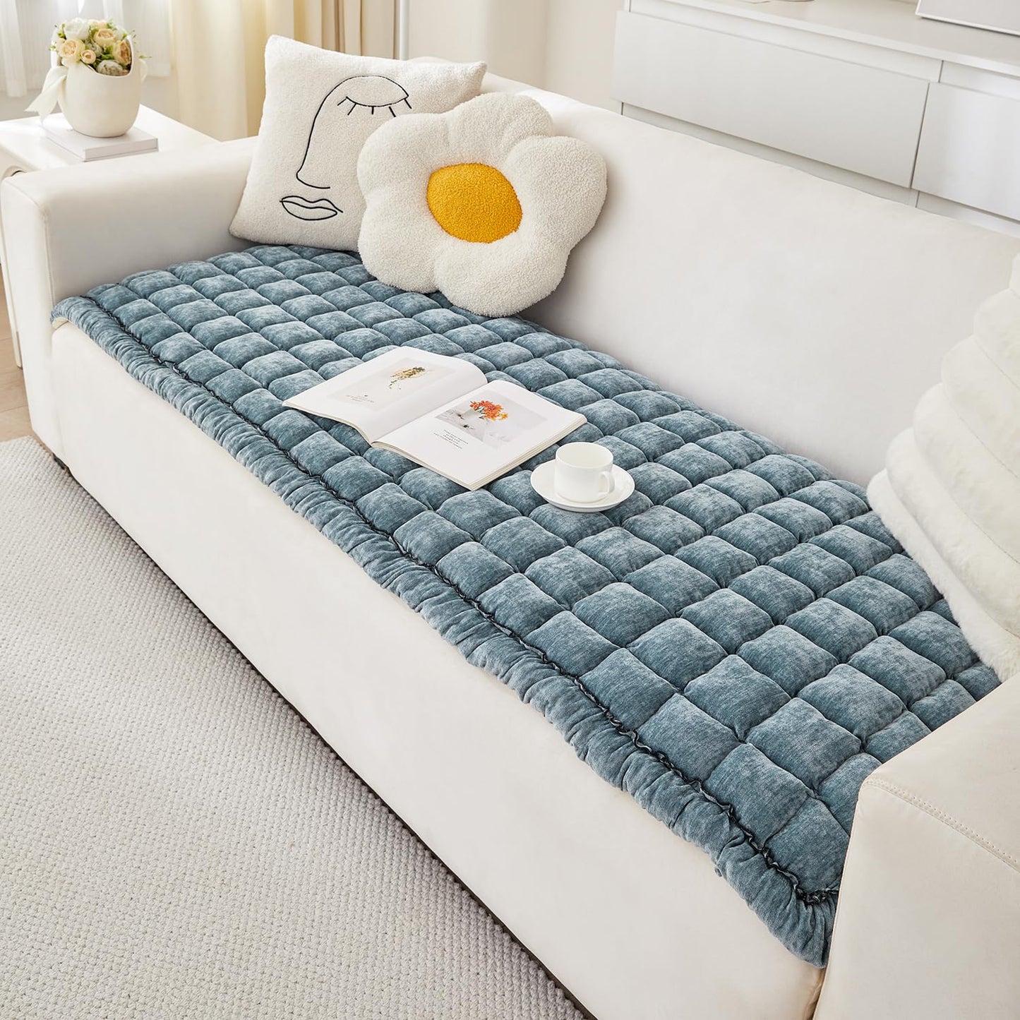 AEEISHOMEREFORM Dog Couch Cover Protector Heavy Pet Couch Covers Couch Covers for Dogs Washable Non-Slip Pet Bed Mat Sofa Covers Couch Cushion Covers